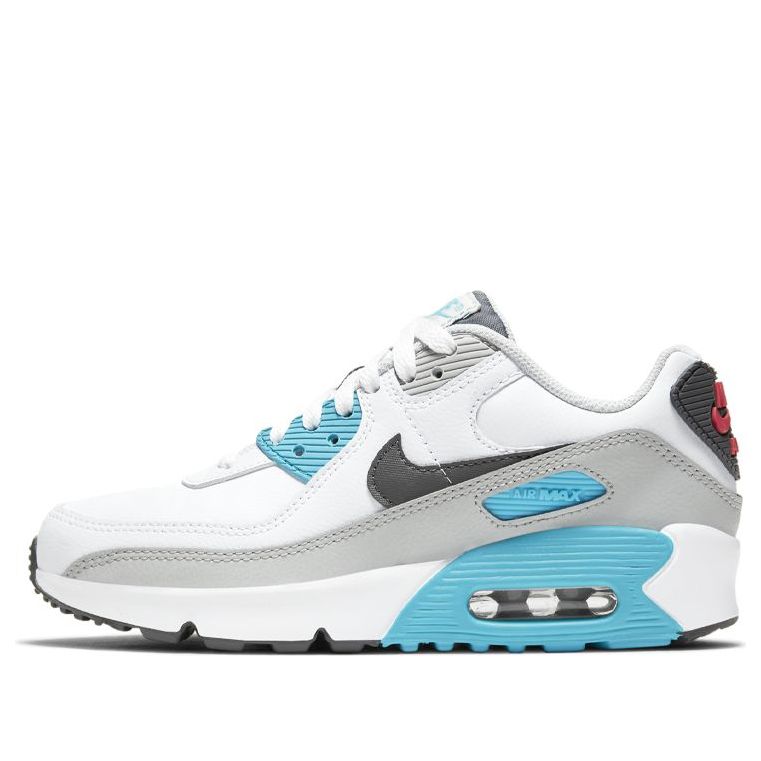 (GS) Nike Air Max 90 Leather 'White Chlorine Blue' CD6864-108