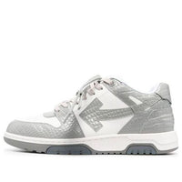 Off-White Out Of Office Croco Print Sneaker 'Grey White' OMIA189F22LEA0040109