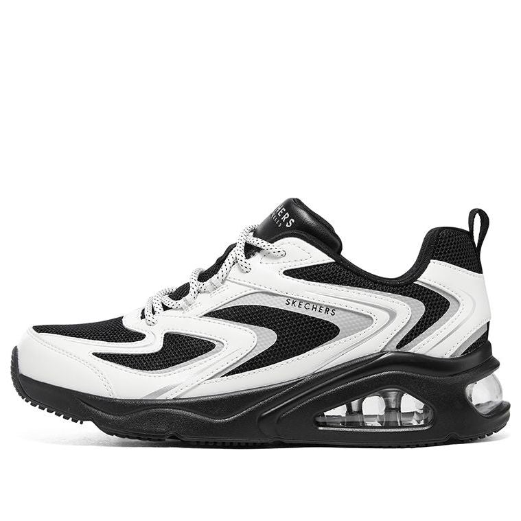 (WMNS) Skechers Tres-Air 'Street Fl-Air - Black White' 177424-BKW