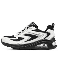 (WMNS) Skechers Tres-Air 'Street Fl-Air - Black White' 177424-BKW