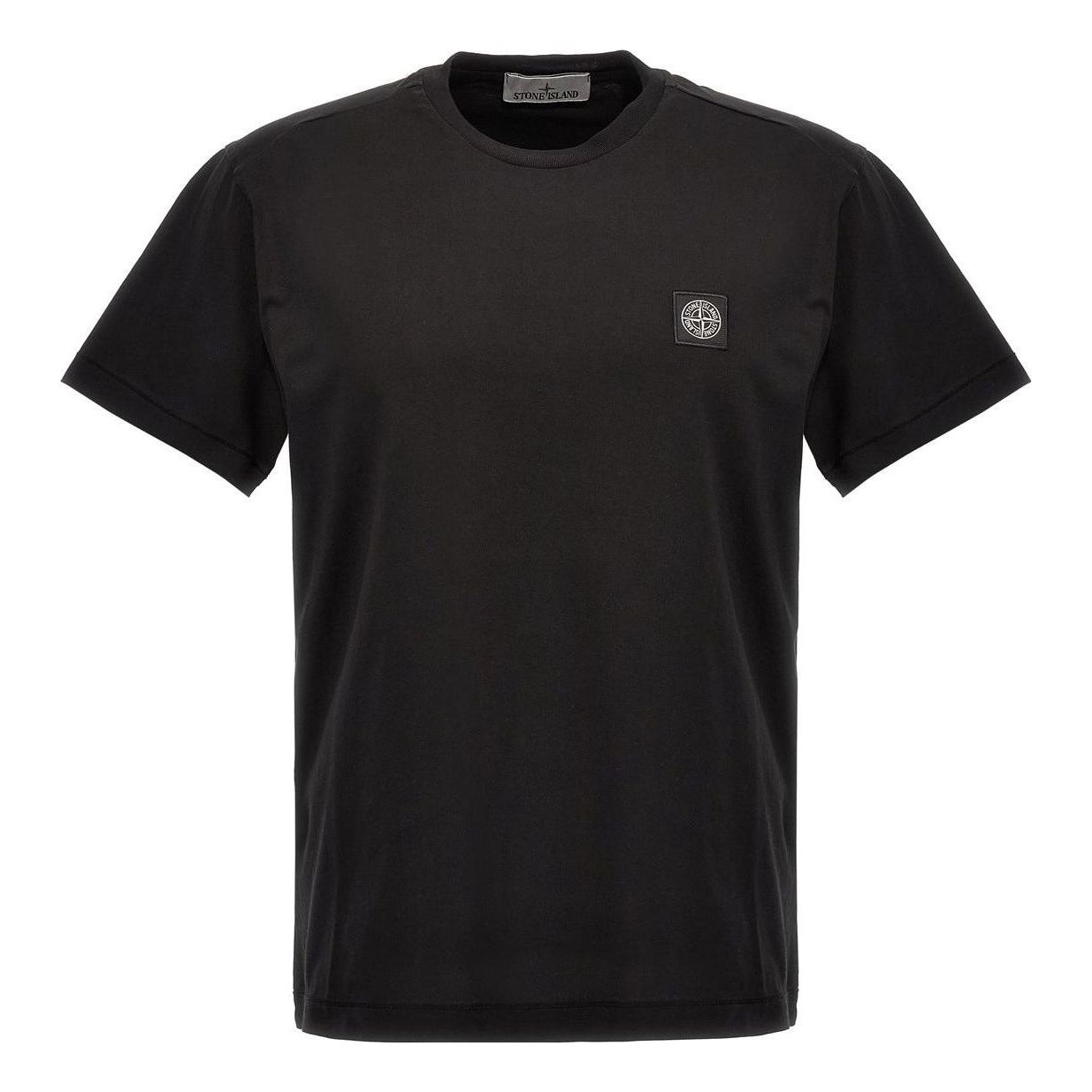 STONE ISLAND Garment Dyed Logo T-Shirt 'Black' 791524113-A0029