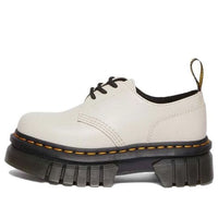 (WMNS) Dr. Martens Audrick Nappa Leather Platform Shoes 'Cobblestone Grey' 27147055