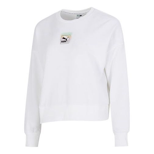 (WMNS) PUMA Love Sweatshirt 'White' 537357-02