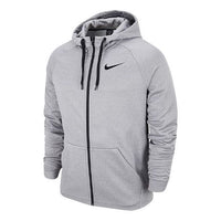 Nike Therma Zipper Cardigan Casual Sports Hooded Jacket Gray AJ4451-091