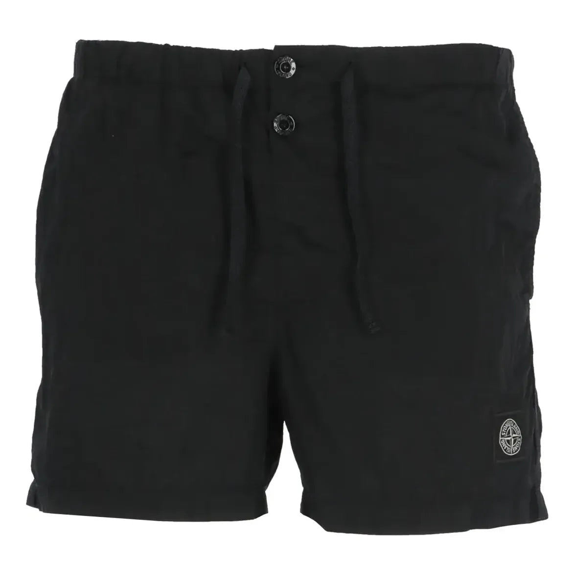 STONE ISLAND SLogo Patch Drawstring Swim Shorts 'Black' 1015B0643-A0020