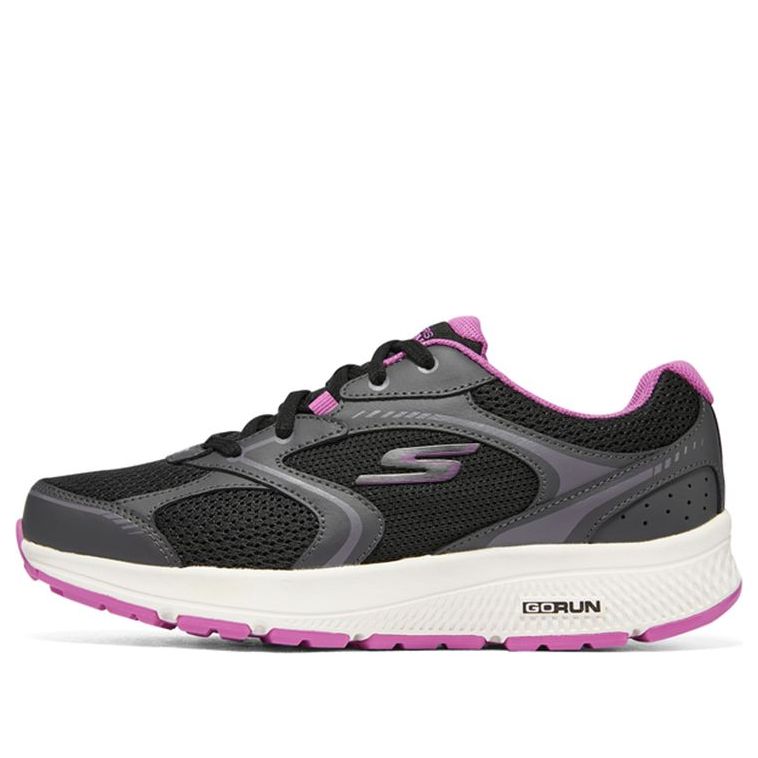 (WMNS) Skechers Go Run Consistent 'Black Purple' 128280-BKPR