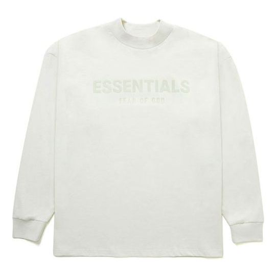 Fear of God Essentials FW21 Innersect Long Sleeve Logo Tee 'Mozzarella' 125BT212091F