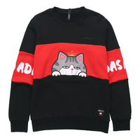 adidas neo x Crossover M Cny Ww Swt Printing Sports Pullover New Year's Edition Round Neck Black GP5760