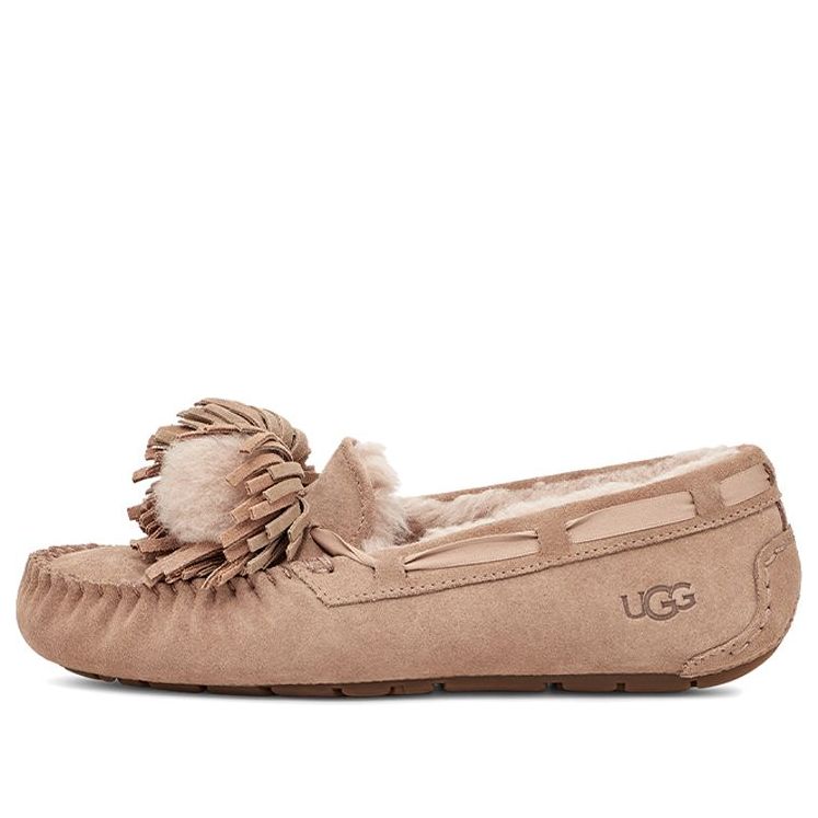 (WMNS) UGG Dakota Bow Pom 'Beachwood' 1124031-BCHW