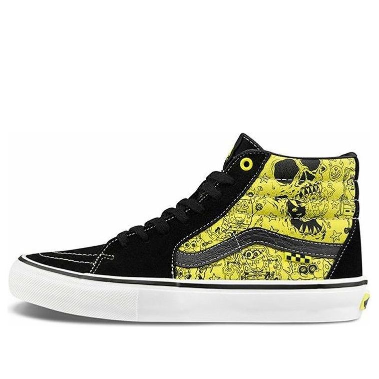 Vans Mike Gigliotti x SpongeBob SquarePants x Skate SK8-HI 'Black Yellow' VN0A5FCCZAU