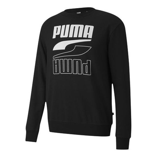 PUMA Rebel Long Sleeve Sweater 'Black White' 585272-01