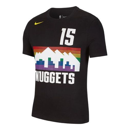 Nike DRI-FIT NBA Denver Nuggets Quick Dry Short Sleeve Black BV8758-010