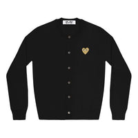 (WMNS) COMME des GARCONS PLAY Cardigan Gold Emblem 'Black' AZ-N049-051-1