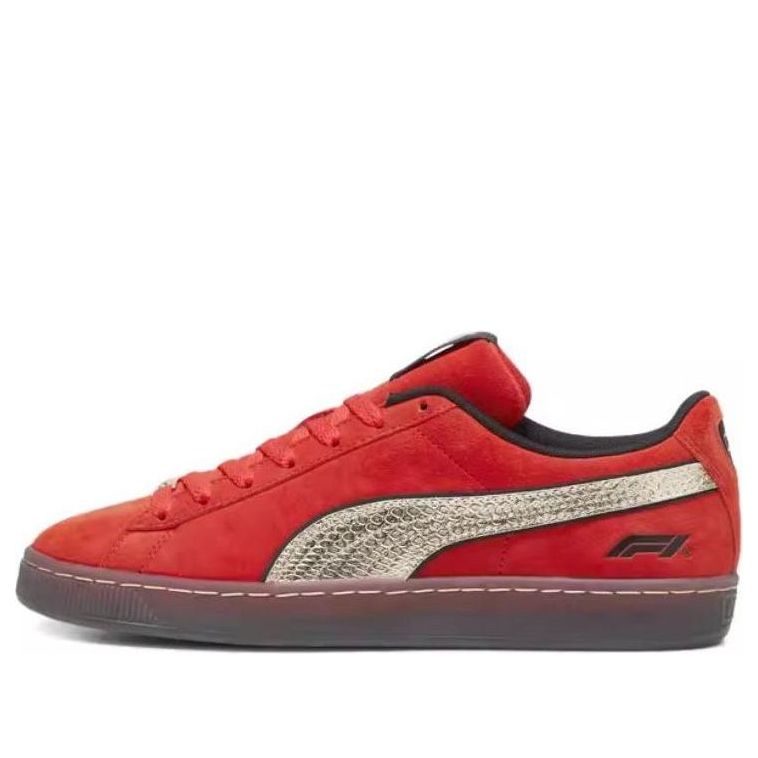 PUMA x Formula 1 Shanghai GP Suede 'Pop Red Gold' 308447-01