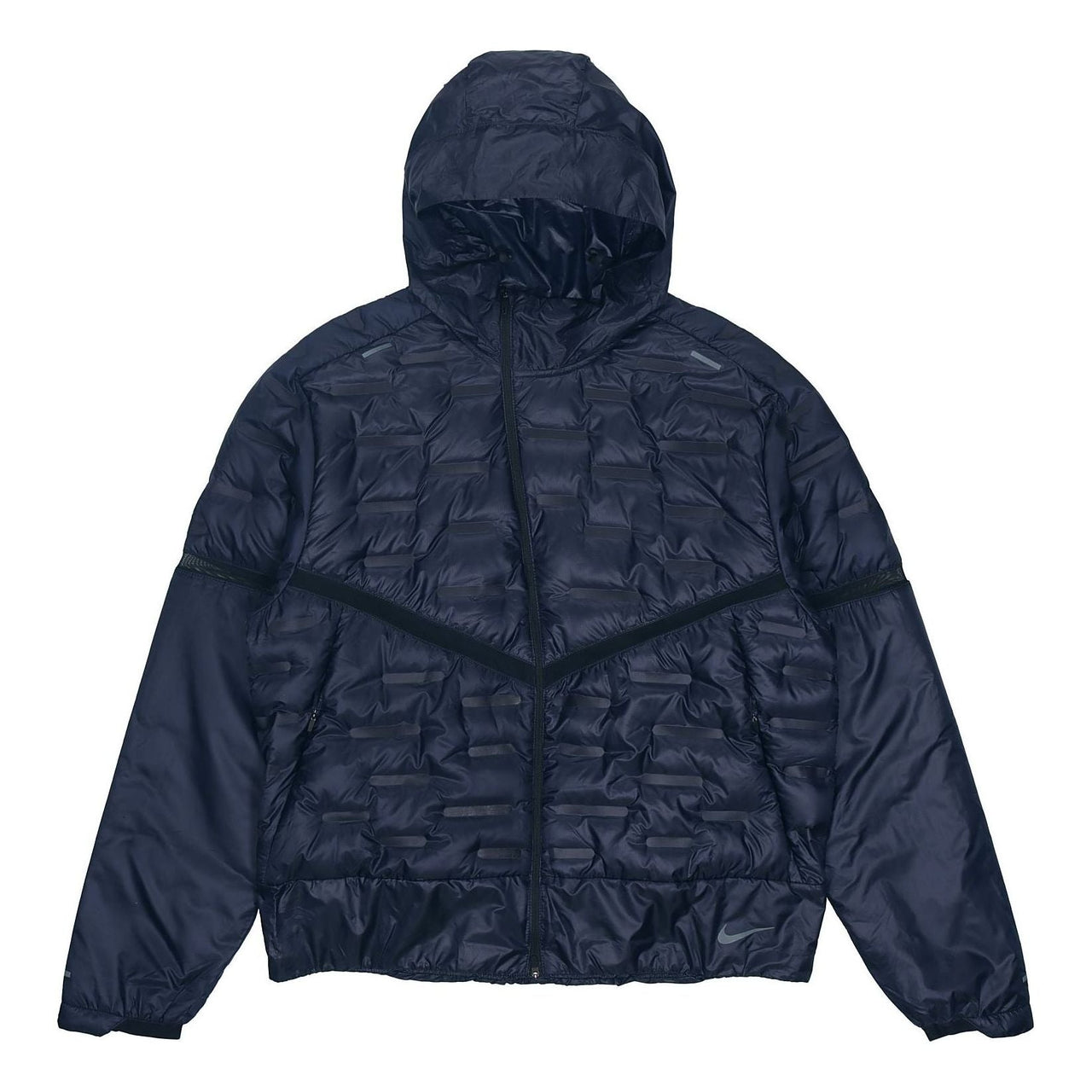 Nike Aeroloft Stay Warm Athleisure Casual Sports hooded down Jacket Obsidian Color Black CU7793-451