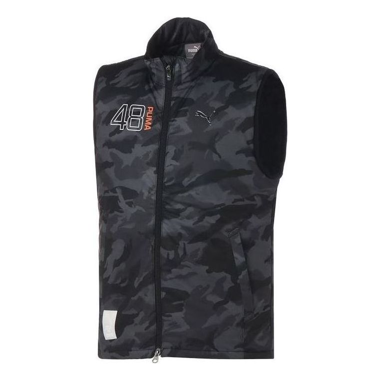 PUMA Golf PGW Monster Stretch Down Full Zip Vest 'Black' 539381-02