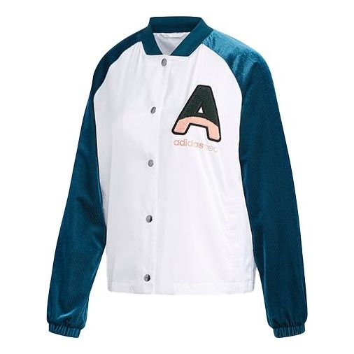 (WMNS) adidas neo Letter Printing Jacket White FK6921