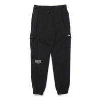 (WMNS) Nike Sportswear Swoosh Slim Fit Bundle Feet Sports Pants/Trousers/Joggers Black CZ8906-010