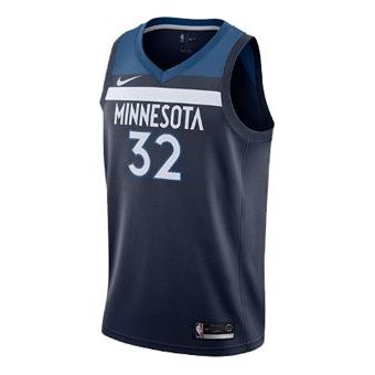 Nike NBA Towns Timberwolves 3 2 Fan Edition Basketball Jersey/Vest Navy Blue Dark blue 864491-420