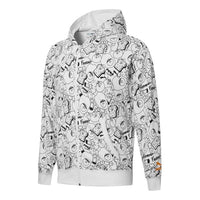 PUMA Club All Over Print Full Zip Hoodie Jacket 'White' 533201-52