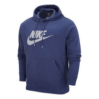 Nike front large logo hoodie 'Navy' DM1237-410