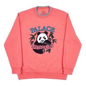 PALACE Panda Crew Pink Unisex P18SS042