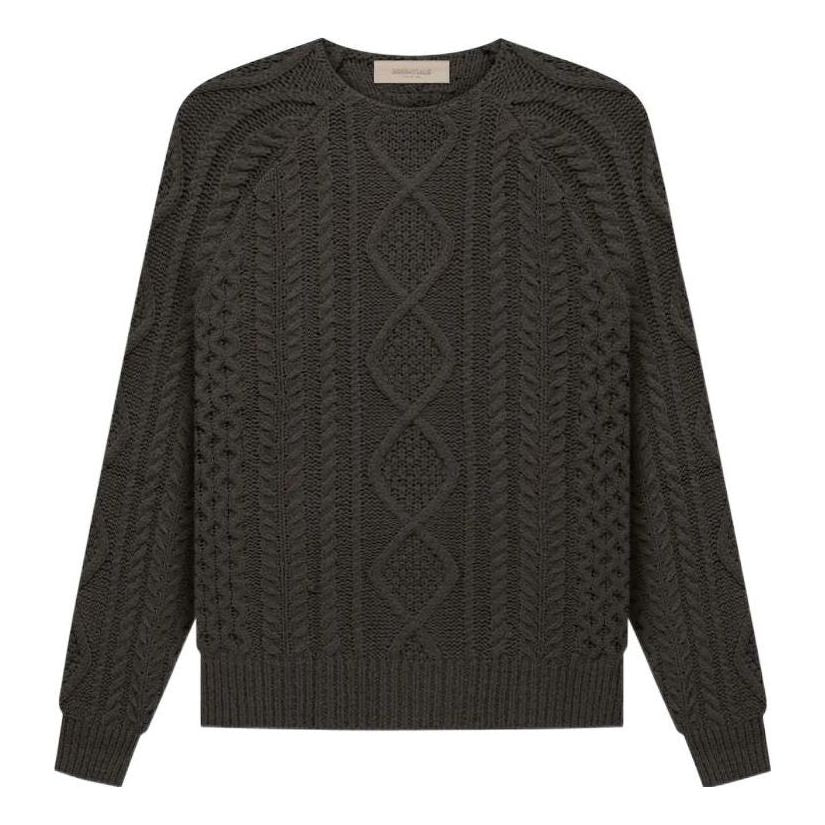 Fear of God Essentials FW22 Cable Knit 'Off Black' FOG-FW22-177
