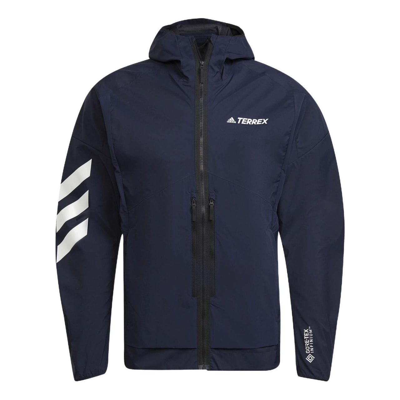 adidas Terrex Outdoor Sports Hooded Jacket Navy Blue GV4359