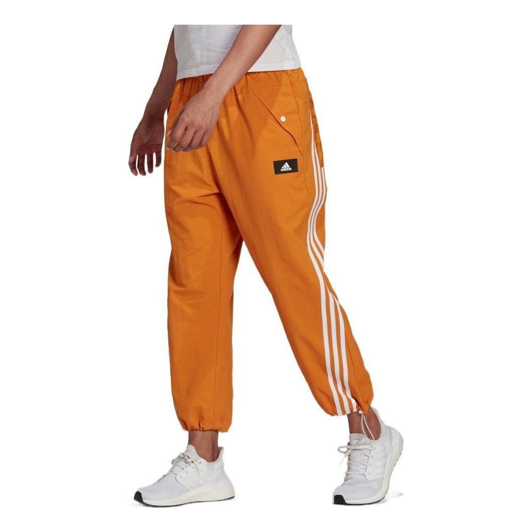 (WMNS) adidas Sportswear Future Icons 3-Stripes Woven Pants 'Orange' HA0815