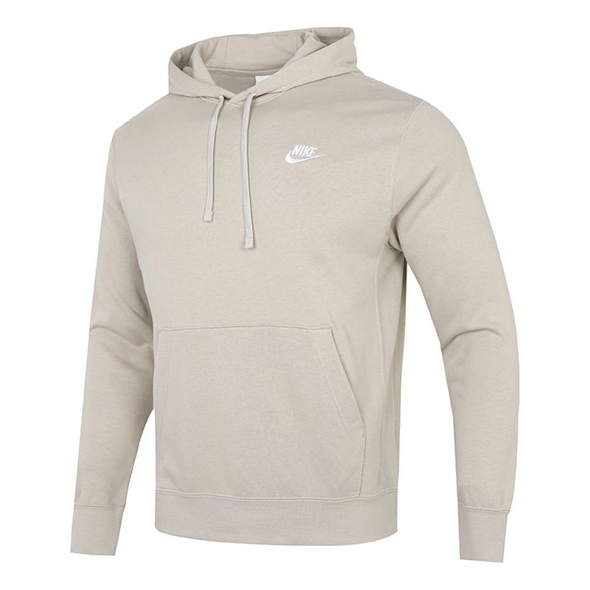 Nike Logo Casual Sports hooded Pullover Gray CZ7858-236