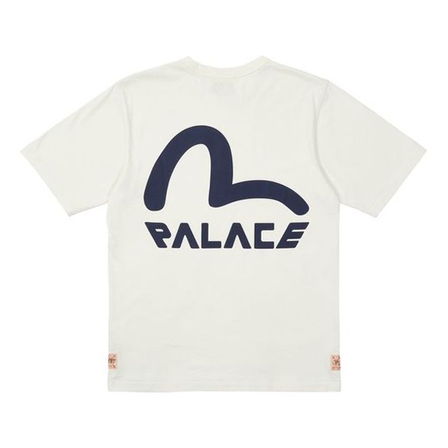 Palace X Evisu Seagull Logo T-Shirt 'White' P21EVTS004
