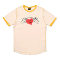 Drew House Cherub Ringer T-shirt 'Cream Yellow' DR-SS22-115