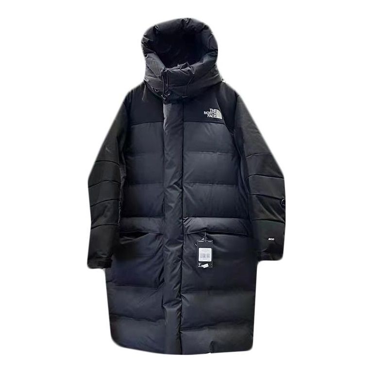 THE NORTH FACE FW22 Logo Hooded Puffer Coat 'Black' NF0A7RCR-JK3