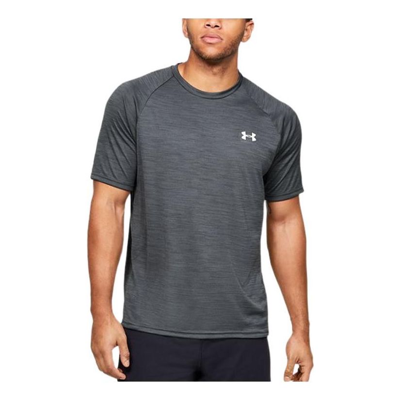 Men's Under Armour Velocity Short Sleeve Gray Black 1327965-002