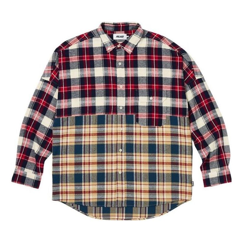 Palace Checkmate Drop Shoulder Shirt 'Red' PLC-FW23-016