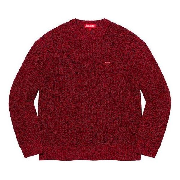 Supreme Mlange Rib Knit Sweater 'Burgindy' SUP-FW21-360