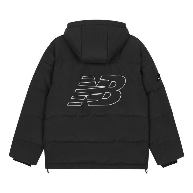 New Balance NB Logo Winter Down Jacket 'Black' AMJ33339-BK