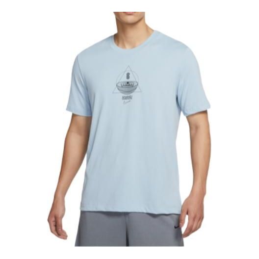Nike Kyrie Irving Alphabet Pattern T-Shirt 'Blue' DQ1880-425