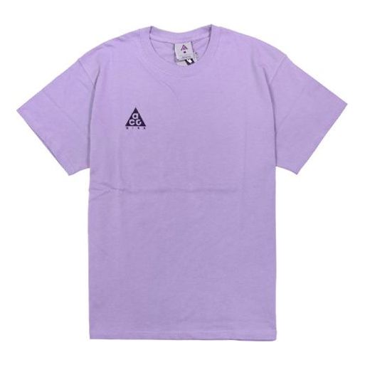 Nike ACG Small Logo Casual Short Sleeve Blue Purple / Black BQ7343-583