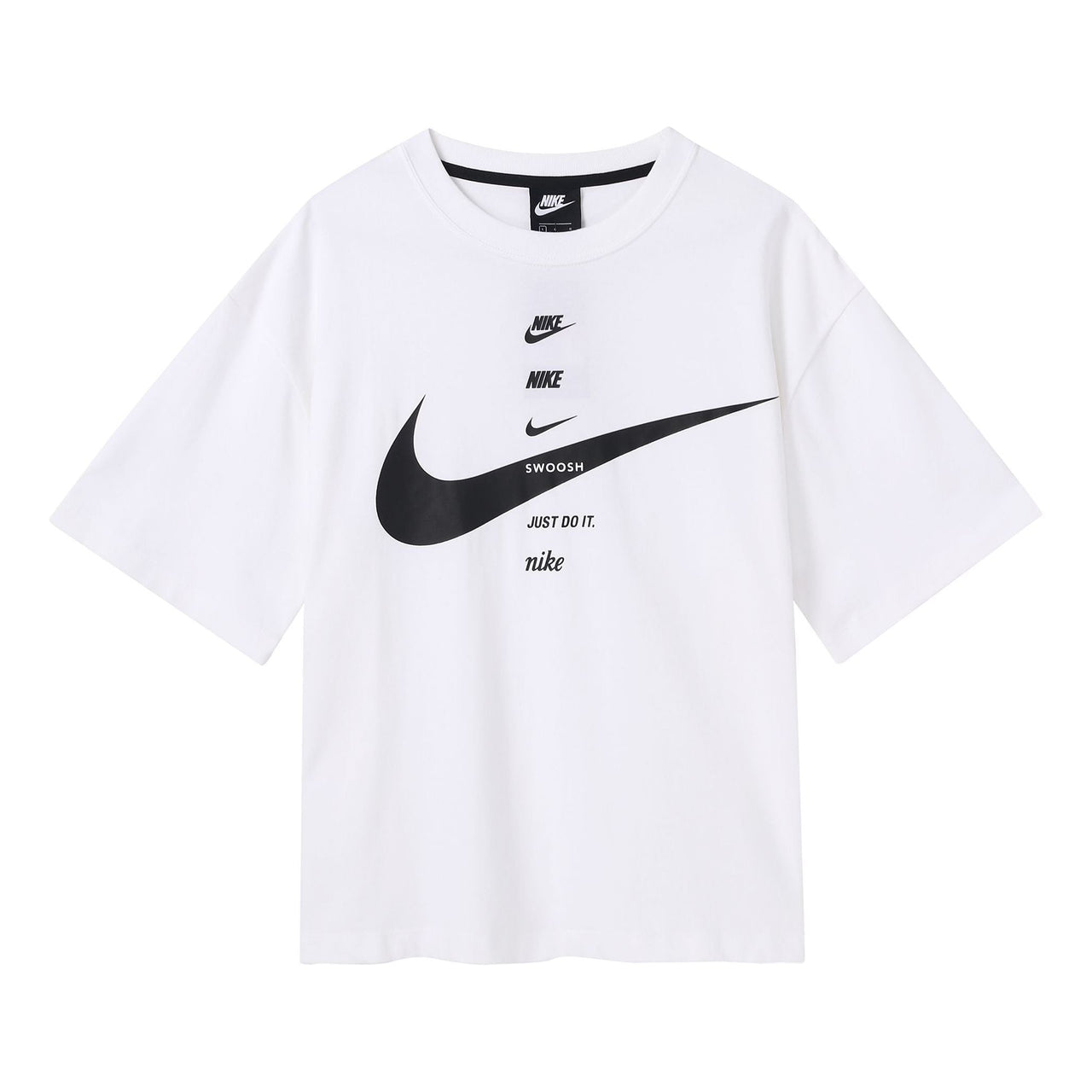 (WMNS) Nike AS W Nike Sportswear SWSH Top SS White CU5683-100