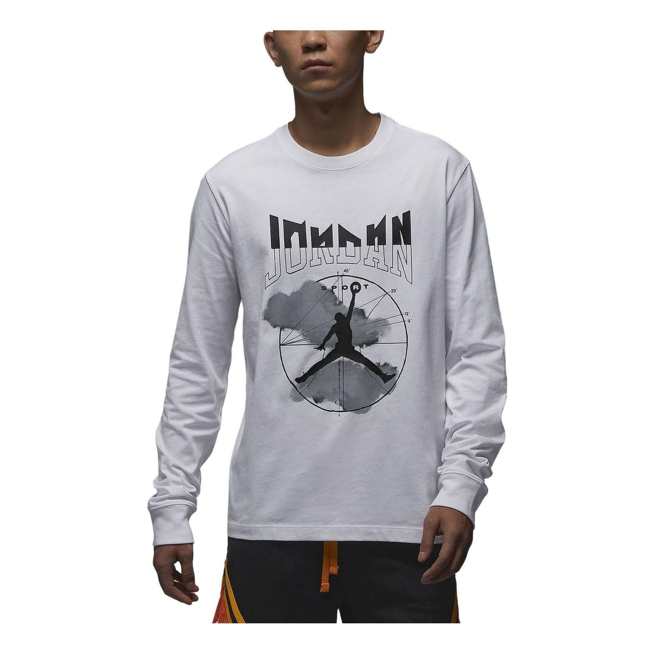 Air Jordan Graphic Long Sleeve T-shirt Asia Sizing 'White' FD7005-100