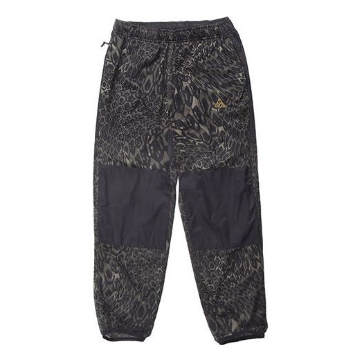 Men's Nike ACG Mountaineering Camouflage Breathable Mesh Sports Pants/Trousers/Joggers Black DB4102-355