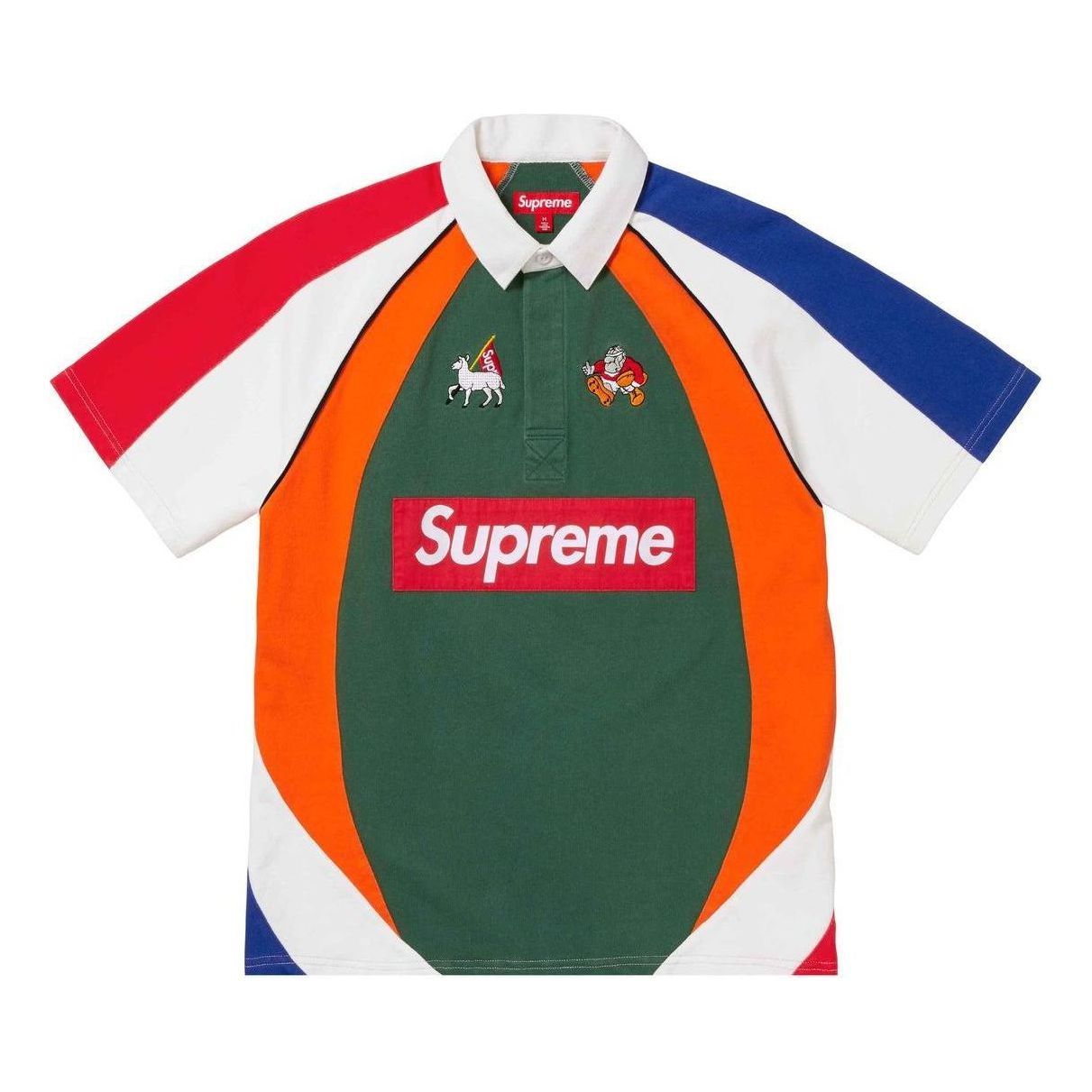 Supreme Short Sleeve Rugby 'Green Orange Multicolor' SUP-SS24-053