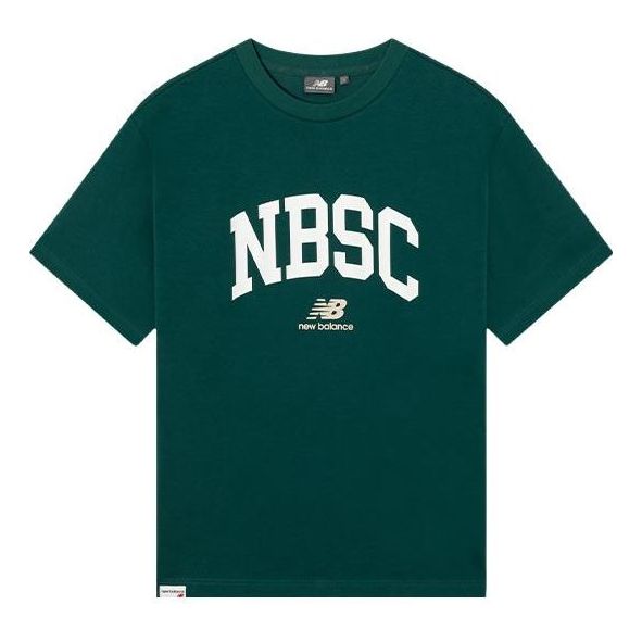 New Balance Logo Print Tee 'Green White' 5ED25373-HT