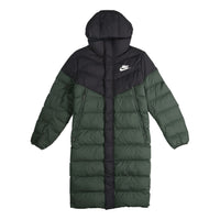 Nike Sportswear Windrunner Down Fill Long hooded down Jacket Green AA8854-045