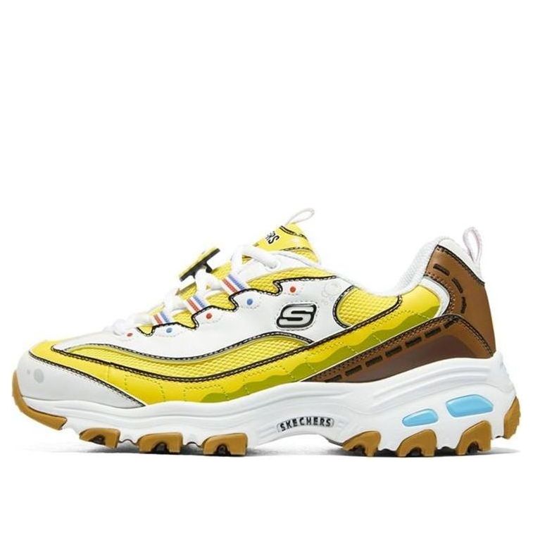 (WMNS) Skechers Spongebob x D'Lites 'Yellow Brown' 896098-WYL