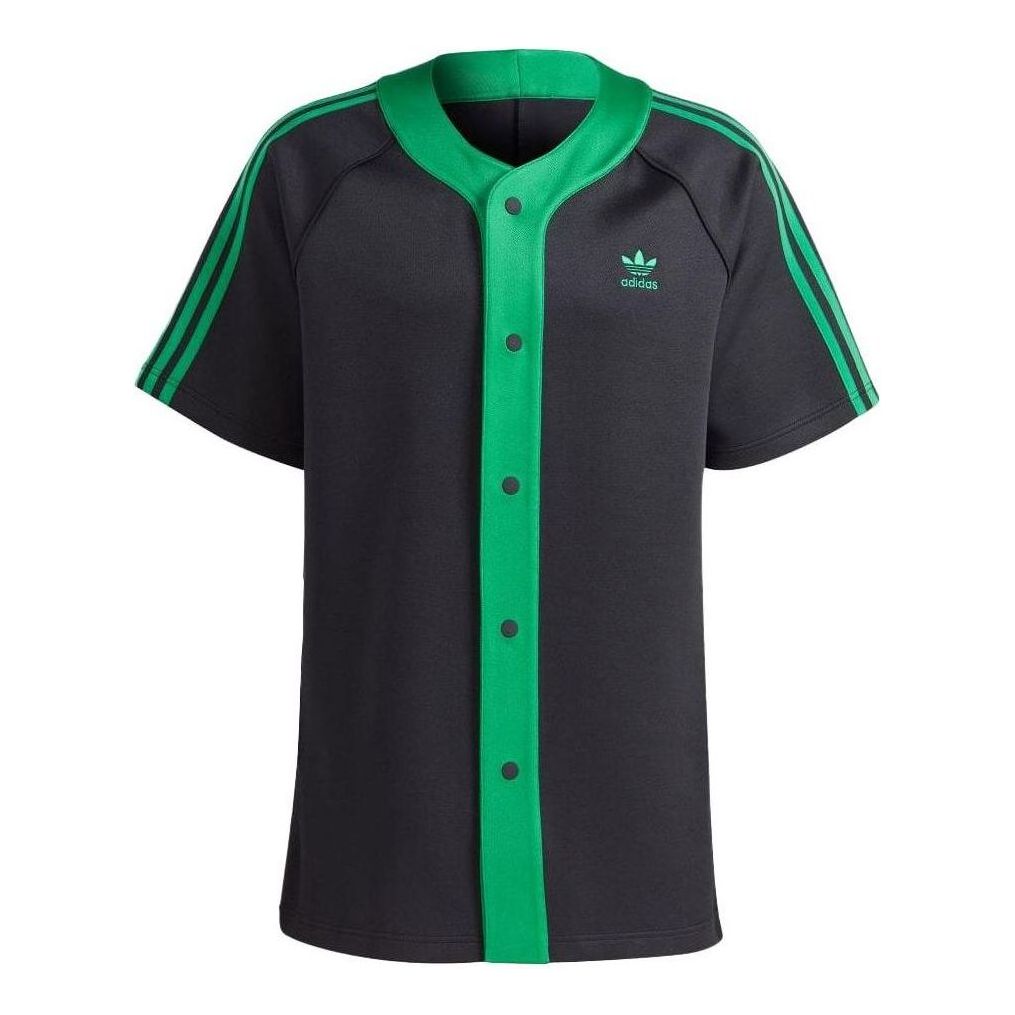 adidas Adicolor Classics+ Short Sleeve Shirts (Gender Neutral) 'Black Green' II5782
