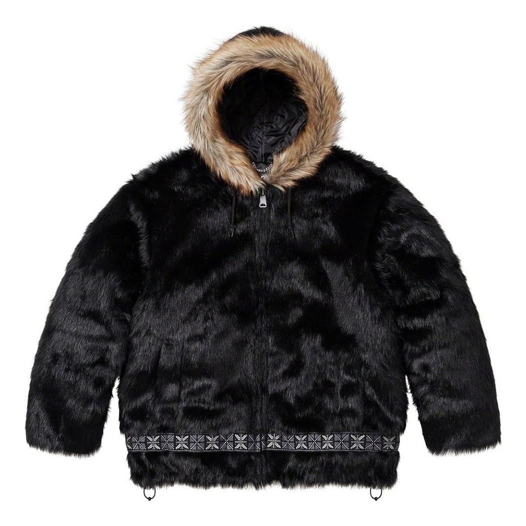 Supreme Faux Fur Parka 'Black' SUP-FW23-220