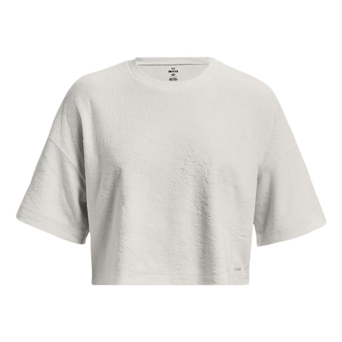 (WMNS) Under Armour Journey Terry Cropped T-shirt 'Grey' 1376914-006