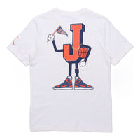 Air Jordan AJ23 MENS Varsity Sports Crew-neck Short Sleeve White CV3410-100